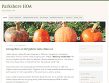 Tablet Screenshot of parkshorehoa.org